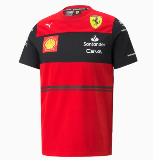 T-Shirt Équipe Scuderia Ferrari 2022 - Cliquez sur l'image pour la fermer