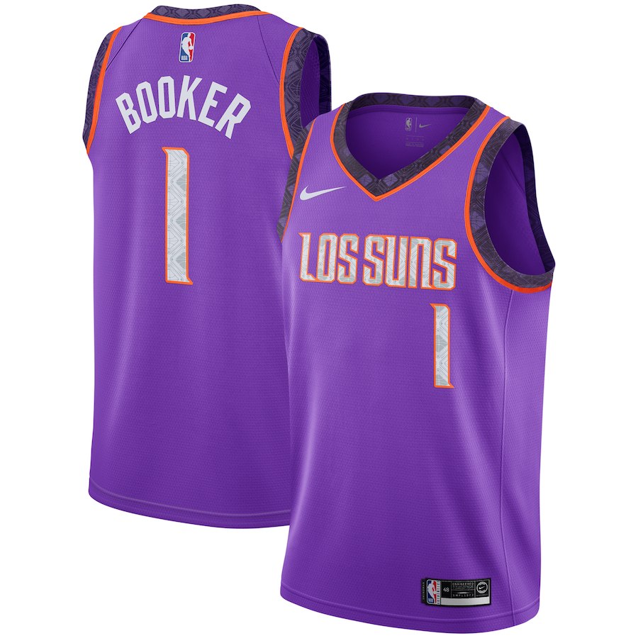 Devin Booker, Phoenix Suns 2018/19 - City Edition - Cliquez sur l'image pour la fermer