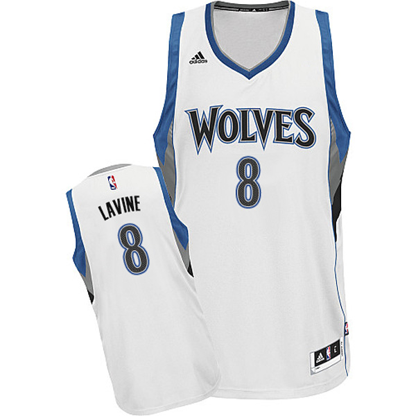 Zach Lavine, Minnesota Timberwolves [Blanco] - Cliquez sur l'image pour la fermer