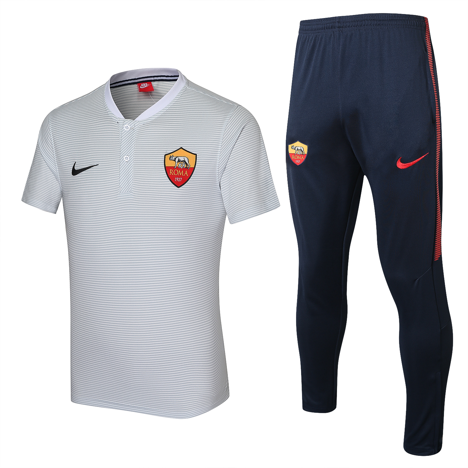Polo + Pantalon AS Roma 2017/18 - Cliquez sur l'image pour la fermer