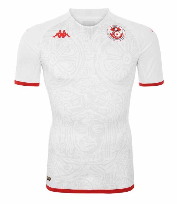 Maillot Tunisie Extérieur 2022 - Cliquez sur l'image pour la fermer