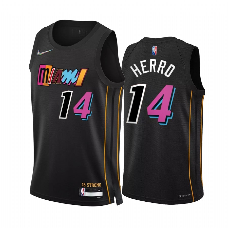 Tyler Herro, Miami Heat 2021/22 - City Edition - Cliquez sur l'image pour la fermer