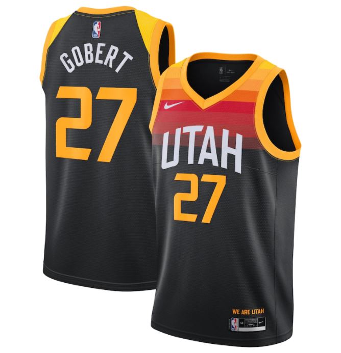 Rudy Gobert, Utah Jazz - City Edition (Dark) - Cliquez sur l'image pour la fermer
