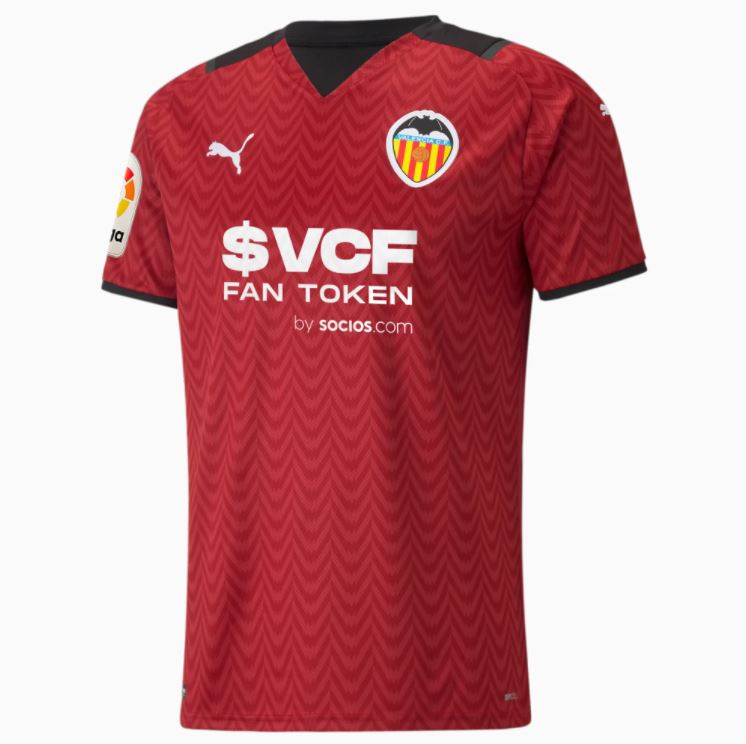 Maillot Valencia Extérieur 2021/22 - Cliquez sur l'image pour la fermer