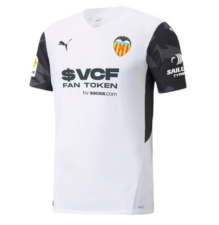 Maillot Valencia Domicile 2021/22 - Cliquez sur l'image pour la fermer