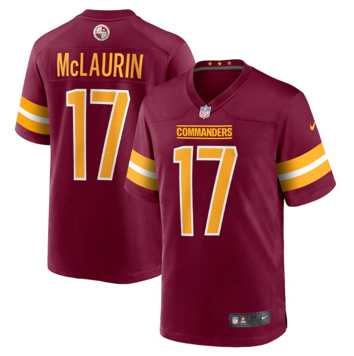 Terry McLaurin, Washington Commanders - Burgundy - Cliquez sur l'image pour la fermer