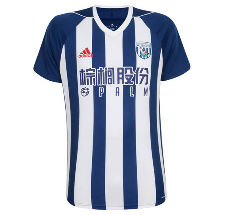 Maillot West Brom Domicile 2017/18 - Cliquez sur l'image pour la fermer