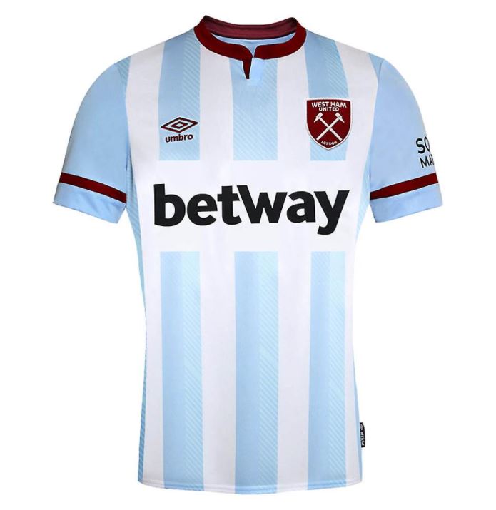 Maillot West Ham United Extérieur 2021/22 - Cliquez sur l'image pour la fermer
