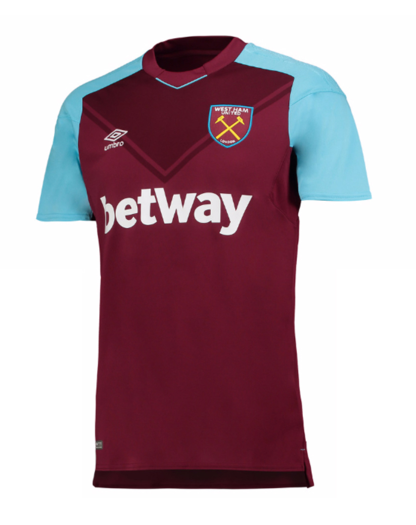 Maillot West Ham Domicile 2017/18 - Cliquez sur l'image pour la fermer