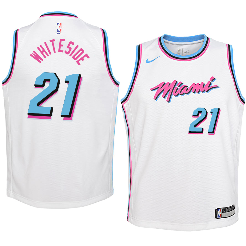 Hassan Whiteside, Miami Heat - City Edition - Cliquez sur l'image pour la fermer
