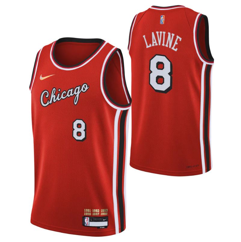 Zach LaVine, Chicago Bulls 2021/22 - City Edition - Cliquez sur l'image pour la fermer
