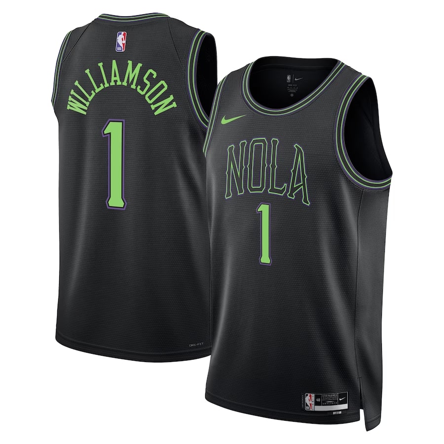 Zion Williamson, New Orleans Pelicans 2023/24 - City Edition - Cliquez sur l'image pour la fermer